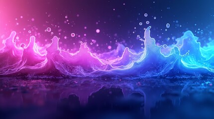 Cosmic Purple and Pink Paint with Starry Specks