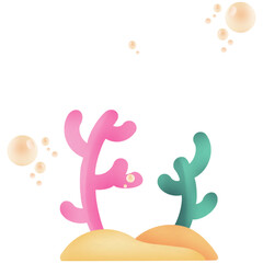 Seaweed-two birds on a branch