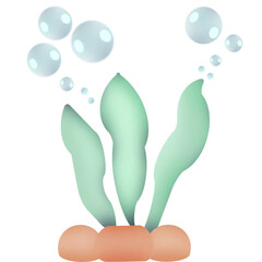 vector illustration of a hand holding a green leaf