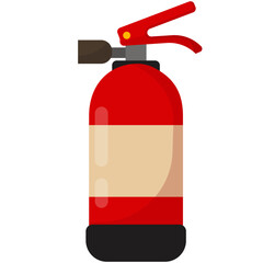 Obraz premium Fire Safety and Firefighting Equipment Fireman Firefighters Vector Icon Set