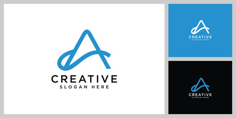 initial letter a logo vector design