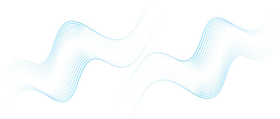 Light Blue Abstract Wave Lines on White Background Minimal Clean Flow Design for Modern, Airy, and Professional Visual Projects