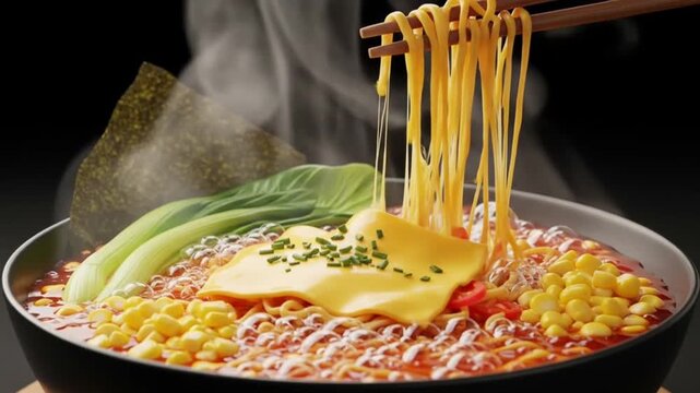 Corn with cheese melted fondue-style cheese dip with corn served with crusty breadsticks