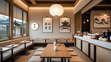 Desain Interior Kafe Bergaya Korea Minimalis Modern yang Estetik dan Nyaman
