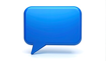 Naklejka premium Blue speech bubble graphic (1)