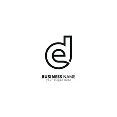 Alphabet Letter CD DC Logo with Geometric Shapes. Bold and Minimal Tech Brand Identity Design.
