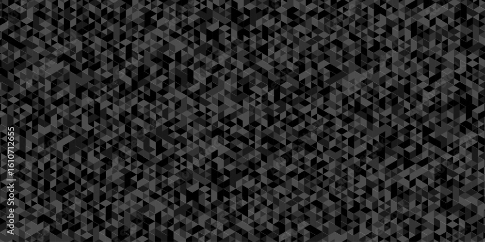 Poster geometric black, gray cube square low polygon texture wallpaper. surface creative diamond pattern co