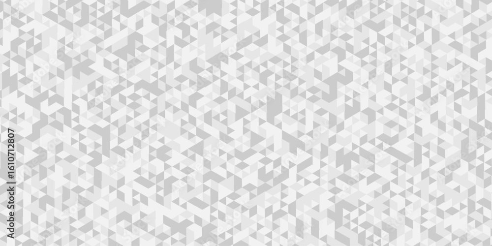 Poster geometric seamless white, gray cube square low polygon texture wallpaper. abstract surface creative 