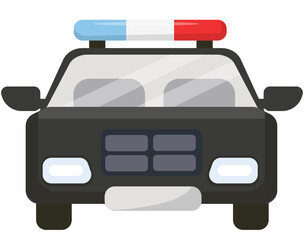 Police and Law Enforcement Equipment Vector Icon Set