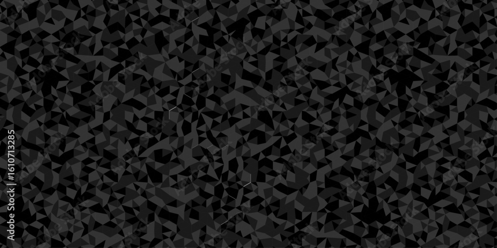 Poster geometric black, gray cube square low polygon texture wallpaper. surface creative diamond pattern co