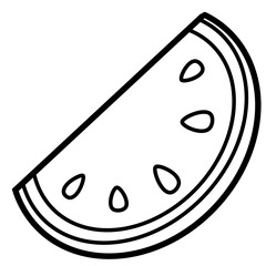 Watermelon outline 