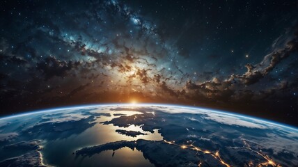 planet earth in space