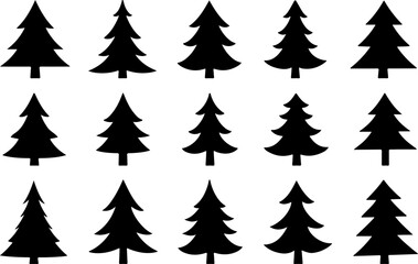Obraz premium : Pine Tree Trio vector bundle
