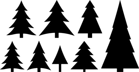 Obraz premium : Pine Tree Trio vector bundle