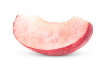 Peach isolated on transparent png (Image from camera)