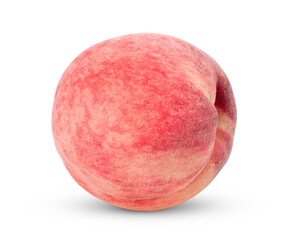 Peach isolated on transparent png (Image from camera)