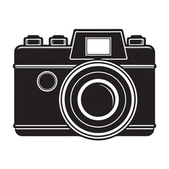 Camera Flat Silhouette Icon