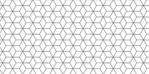 Seamless pattern with hexagon square cube geometric pattern shapes grid metal element texture design. Vector tiles gradient triangle diamond honeycomb hexagon art.	