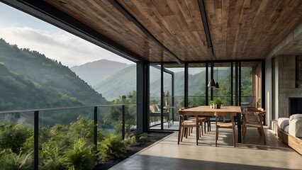 Open Living Space with Nature View