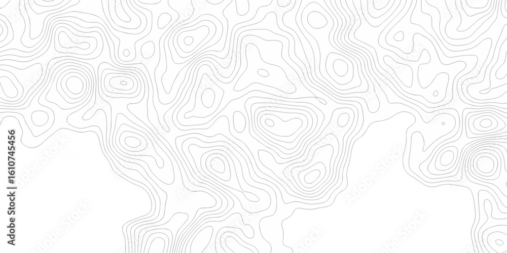 Poster abstract vector lines topographic contour lines grid map seamless pattern. geographic mountain relie