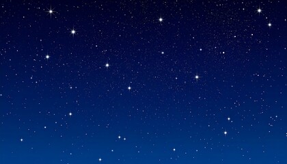 Obraz premium Deep blue night sky speckled with countless stars of varying brightness