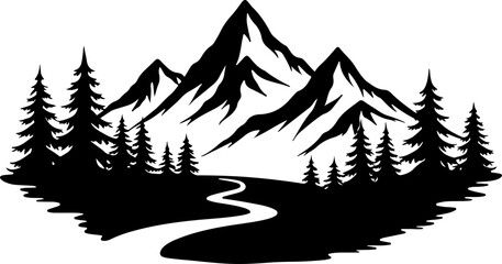 Hiker Navigating Through Forest Trail