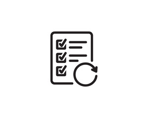 Update List icon vector design illustration