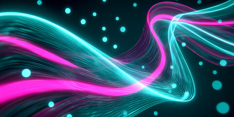 abstract background with glowing lines