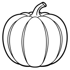 Pumpkin Vector on White Background