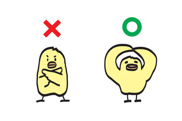 まるばつ・イエスノー　ゆるくてかわいいひよこイラストセット © imari