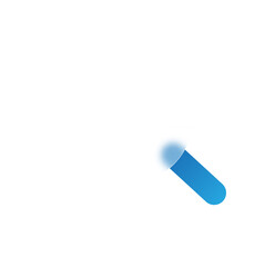 Abstract Modern Search Icon:  Clean, Minimalist, Blue and White Design.