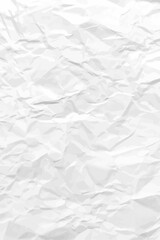 White clean crumpled paper