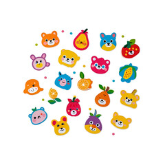 Obraz premium set of funny animals