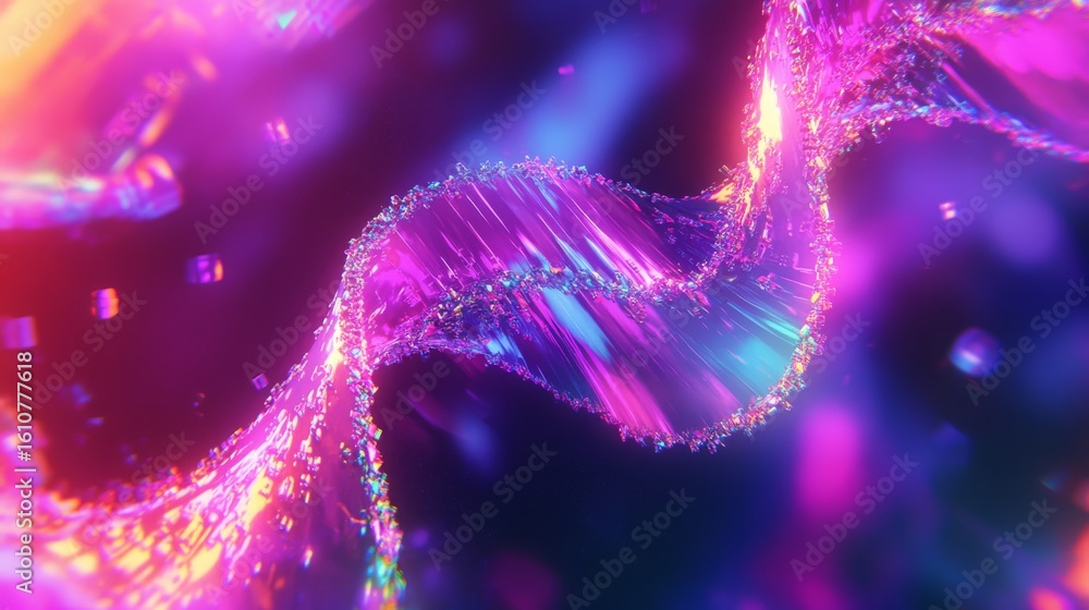 Sticker immerse yourself in vibrant colors and fluid shapes. this mesmerizing abstract design captures the e
