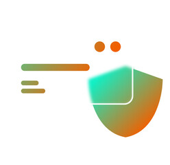 Abstract Modern Business Card Design: Gradient Teal and Orange Theme