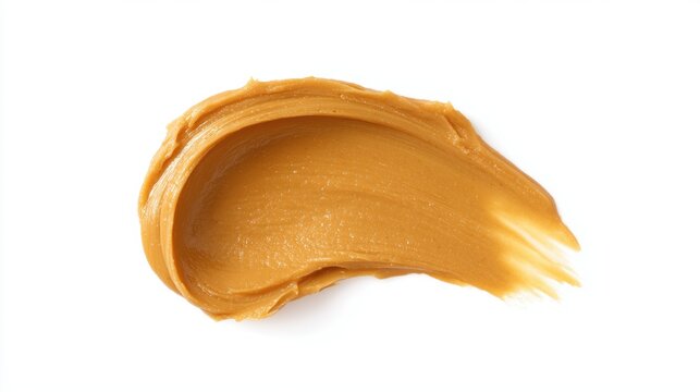 Creamy texture of peanut butter stroke