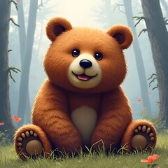 teddy bear in the woods