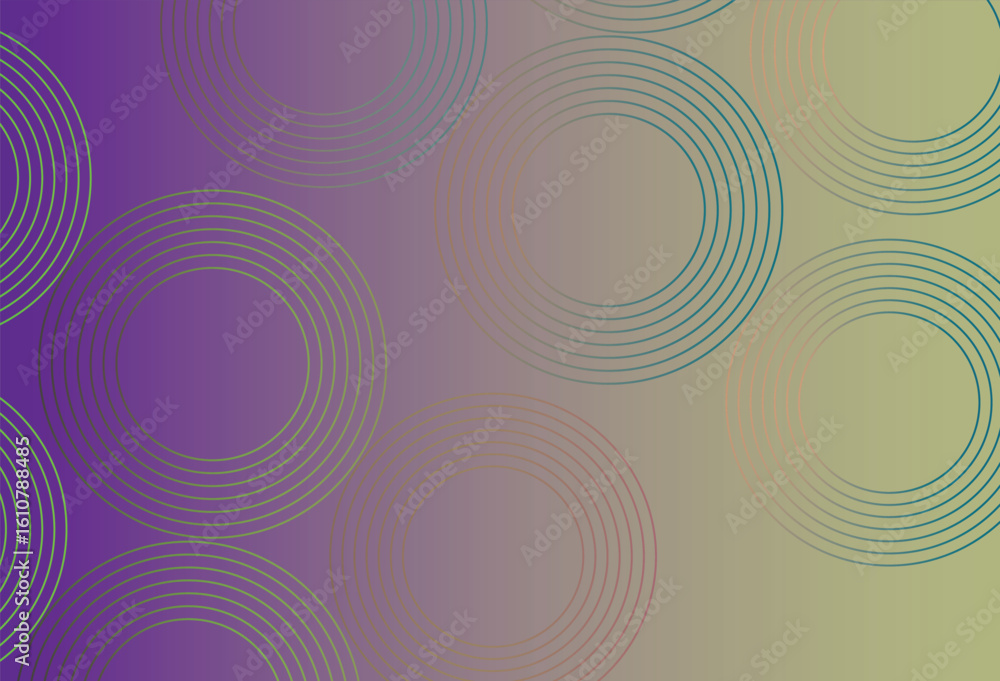 Poster colorful circular abstract graphic featuring minimal geometric patterns in warm tones , perfect as a
