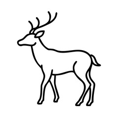 deer silhouette vector