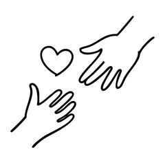 Obraz premium hands holding heart