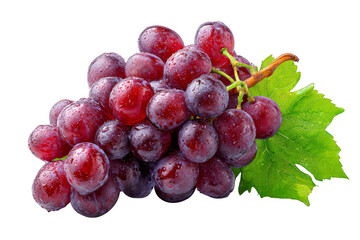 Fototapeta premium Fresh red grapes with water droplets, perfect for culinary projects and design