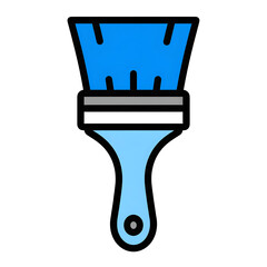Blue Paintbrush Illustration