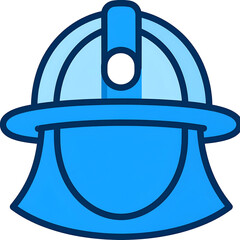 Blue Helmet Illustration