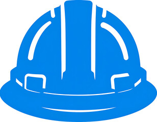 Blue Hard Hat Illustration