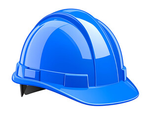 Blue Hard Hat 3D Render