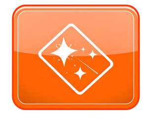 Orange Shiny Starburst Illustration