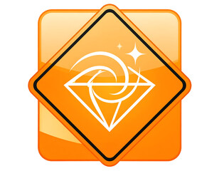 Orange Diamond Illustration