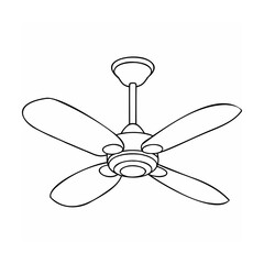 Five blade ceiling fan blades motor