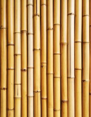 Fototapeta premium Close-up view of a bamboo wall