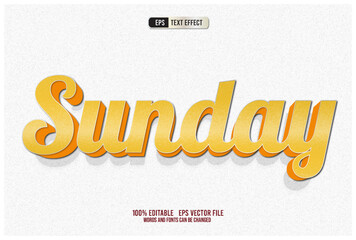 TEXT EFFECT SUNDAY